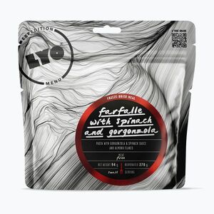 Liofilizált élelmiszer LYOFOOD Farfalle spenóttal és gorgonzolával 370 g (Farfalle ze szpinakiem i gorgonzolą KE-D11T) kép
