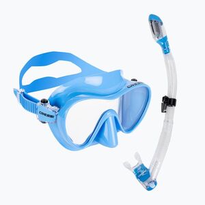 Cressi F1 búvárszett + Supernova Dry kék fém (F1 + Supernova Dry YDS280021) kép