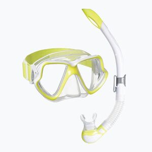 Snorkeling készlet Mares Combo Wahoo Neon yellow/white/clear 411779SF (Combo Wahoo Neon 411779SF) kép