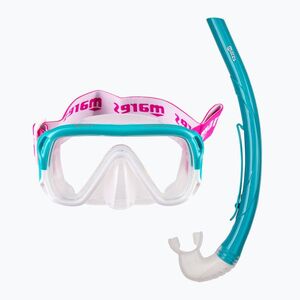 Gyerek snorkeling készlet Mares Combo Keewee Junior aqua/white/clear (Combo Keewee Junior 411811) kép