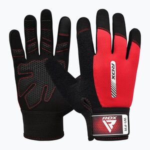 RDX W1F teljes ujjú edző kesztyű piros (Weight Lifting W1 WGA-W1FR) kép