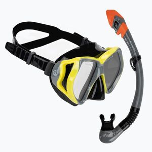 AQUASTIC Shoal snorkeling szett maszk + búvár szürke (Shoal AQS-B4I005-GY) kép