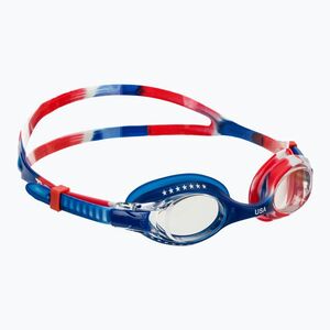 Úszószemüveg TYR Swimple USA clear/red/navy (Swimple USA LGSWUSA) kép