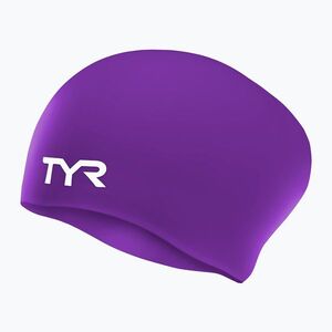 TYR Hosszú hajú, ráncmentes szilikon úszósapka lila (Long Hair Wrinkle Free Silicone LCSL_510) kép