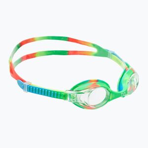 Gyermek úszószemüveg TYR Swimple Tie Dye Non-Mirrored átlátszó/ zöld/ narancssárga (Swimple Tie Dye Non-Mirrored LGSWTD_307) kép