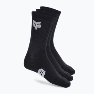Fox Racing 6 Ranger Prepack 3 csomag kerékpáros zokni fekete (6 Ranger Prepack 31528_001) kép