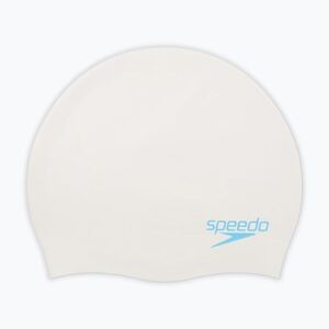 Speedo Plain Moulded szilikon gyermek úszósapka fehér/aqua splash (Plain Moulded Silicone 8-7099017621) kép