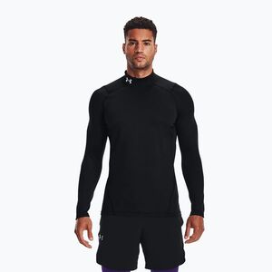 Hosszú ujjú edzőfelső férfi Under Armour Comp Mock UA Armour black/white (Comp Mock UA Armour 1366066-001) kép