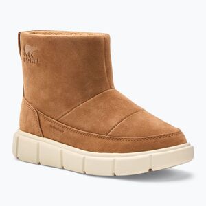 Női Sorel Explorer III Slip-On WP bársony barna/kréta hócsizma (Explorer III Slip-On WP 2077971242) kép