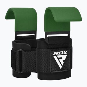 RDX W5 súlyemelő kampó heveder hadsereg zöld (W5 Weight Lifting Hook Strap WAN-W5AG+) kép