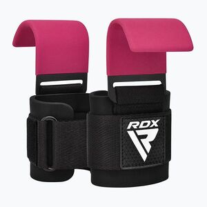 RDX W5 súlyemelő kampó heveder rózsaszínű (W5 Weight Lifting Hook Strap WAN-W5P+) kép