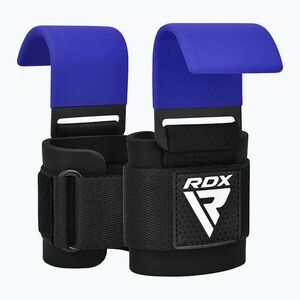 RDX W5 súlyemelő kampó heveder kék (W5 Weight Lifting Hook Strap WAN-W5U+) kép