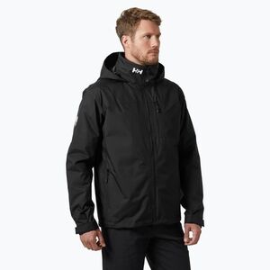 Férfi vitorlás dzseki Helly Hansen Crew Hooded Midlayer 2 fekete (Crew Hooded Midlayer 2 34442_990) kép