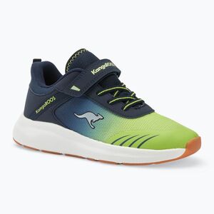 Gyermek cipő KangaROOS KB-Rida EV dk navy / lime (KB-Rida EV 10171-000-4054) kép