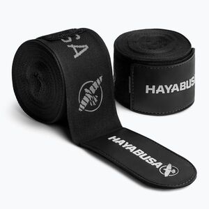 Hayabusa Premium Jacquard Boxing Handwraps 450 cm fekete (Deluxe Jacquard Handwraps PJHW-BK) kép
