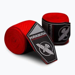 Hayabusa Perfect Stretch nyomtatott 450 cm-es piros törzsi bokszkötszerek (Perfect Stretch Printed PSPHW-RT) kép