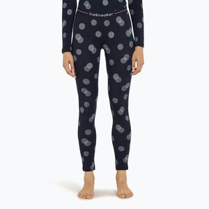 Icebreaker női termónadrág Merino 260 Vertex Fall Flakes midnight navy/ snow/j (Merino 260 Vertex Fall Flakes IB0A574H2591) kép