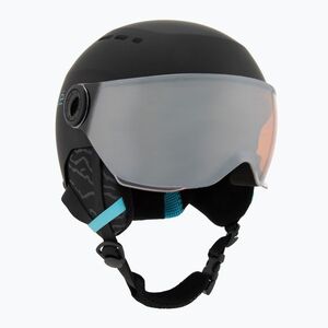 Gyerek sísisak Bollé Quiz Visor Jr black/blue matte/orange gun (Quiz Visor Jr 31936) kép