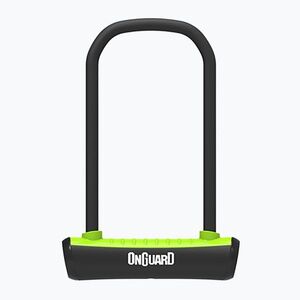 Kerékpár zár OnGuard Neon 8152GR U-Lock black/green (Neon ONG-8152GR) kép