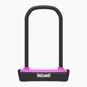 Kerékpár zár OnGuard Neon 8152PN U-Lock black/pink (Neon ONG-8152PN) kép