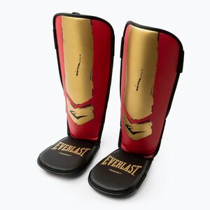 Sípcsont- és lábfejvédő Everlast Prospect Youth Shin Guards red/gold (Prospect Youth Shin Guards EV2990-RED/GLD) kép