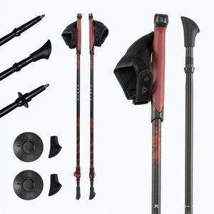 Állítható piros KADVA Halna nordic walking botok (Halna KDV-B4B082-RD) kép