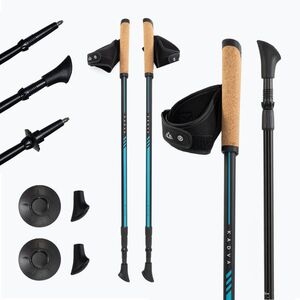Kék, állítható KADVA Luna nordic walking botok (Luna KDV-B4B084-BL) kép