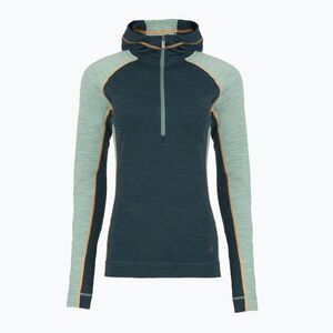 Női thermo pulóver Smartwool Classic Thermal Merino Base Layer 1/2 Zip Hoodie Boxed twilight/arctic green (Classic Thermal Merino Base Layer 1/2 Zip Hoodie Boxed 02568-P09) kép