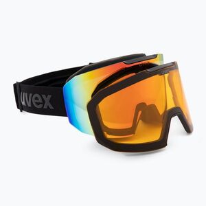 Síszemüveg UVEX Evidnt Attract V + case black matt/mirror rainbow clear (Evidnt Attract V + case 55/0/671/2130) kép