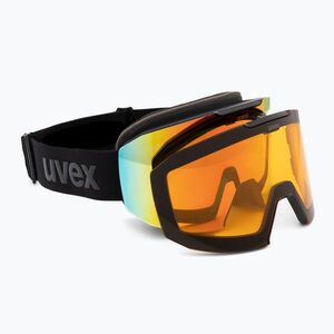 Síszemüveg UVEX Evidnt Attract S V + case black matt/mirror rainbow clear (Evidnt Attract S V + case 55/0/673/2130) kép