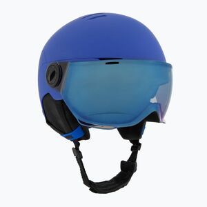 Gyerek sísisak UVEX Rocket Visor Jr blue matt/mirror blue/smoke (Rocket Visor Jr 56/6/263/20) kép