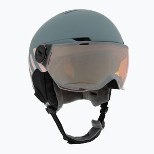 Gyerek sísisak UVEX Rocket Visor Jr rhino/blush matt/mirror silver/lasergold lite (Rocket Visor Jr 56/6/263/70) kép