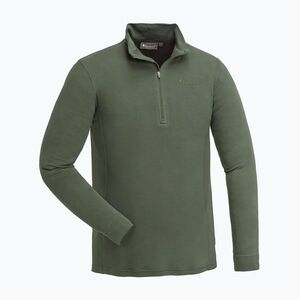 Férfi thermo pulóver Pinewood Abisko Merino Base Layer Half Zip d.mossgreen (Abisko Merino Base Layer Half Zip 5406) kép