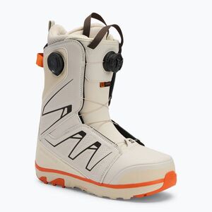 Férfi snowboard cipő Salomon Launch Boa SJ Boa rainy day/birch/vibrant orange (Launch Boa SJ Boa L47538100) kép