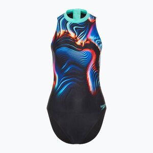 Női egyrészes fürdőruha Speedo nyomtatott Hydrasuit speedo fekete (Printed Hydrasuit 8-1244518172) kép