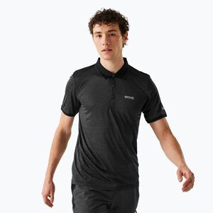 Férfi trekking ing REGATTA Polo Remex II fekete (Polo Remex II RMT186-800) kép