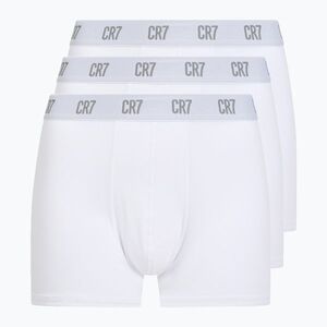 Férfi CR7 Basic Trunk boxeralsó 3 pár fehér (Basic Trunk 300-8100-49-100) kép