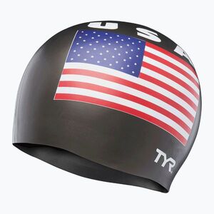 TYR USA Szilikon úszósapka fekete (USA Silicone LCSU2_001) kép