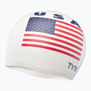 TYR USA Szilikon úszósapka fehér (USA Silicone LCSU2_100) kép