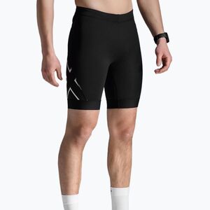 Férfi 2XU Core Tri 8" triatlon rövidnadrág fekete/fehér (Core Tri 8" MT7400B) kép