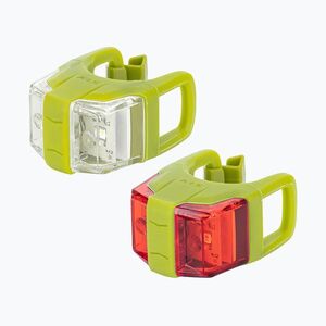 Kellys Twins II kerékpárvilágítás szett lime green (Twins II set 73772) kép