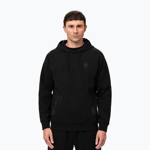 Férfi Pitbull Dogwood kapucnis pulcsi fekete (Dogwood Hooded Sweatshirt 125040900001) kép