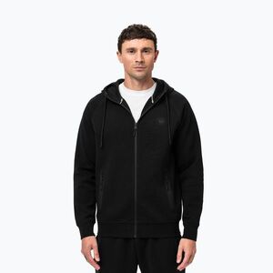 Férfi Pitbull Dogwood kapucnis cipzáras melegítőfelső fekete (Dogwood Hooded Zip Sweatshirt 135040900001) kép