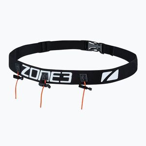 ZONE3 versenyöv - Gel Loops V2 fekete/fehér (Racebelt - Gel Loops V2 RA24RBGL101) kép