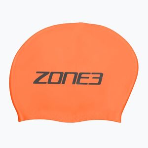 ZONE3 Hosszú hajú hi-vis narancssárga úszósapka (Long Hair SA24LHCAP113) kép