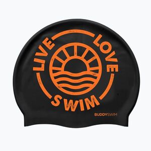 BuddySwim LLS2 Szilikon úszósapka fekete / narancssárga (LLS2 Silicone 25087827) kép