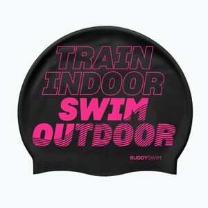 BuddySwim TSO szilikon úszósapka fekete / rózsaszín (TSO Silicone 25087868) kép