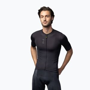 Férfi kerékpáros mez Alé Color Block fekete (Color Block L25045401) kép