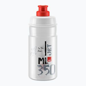 Elite Jet kerékpáros palack 350 ml átlátszó/piros logó (Jet EL0206015) kép