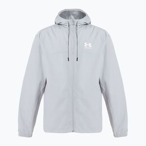 Férfi Under Armour Rival Woven Windbreaker dzseki mod szürke/mod szürke/fehér (Rival Woven Windbreaker 1390149-011) kép